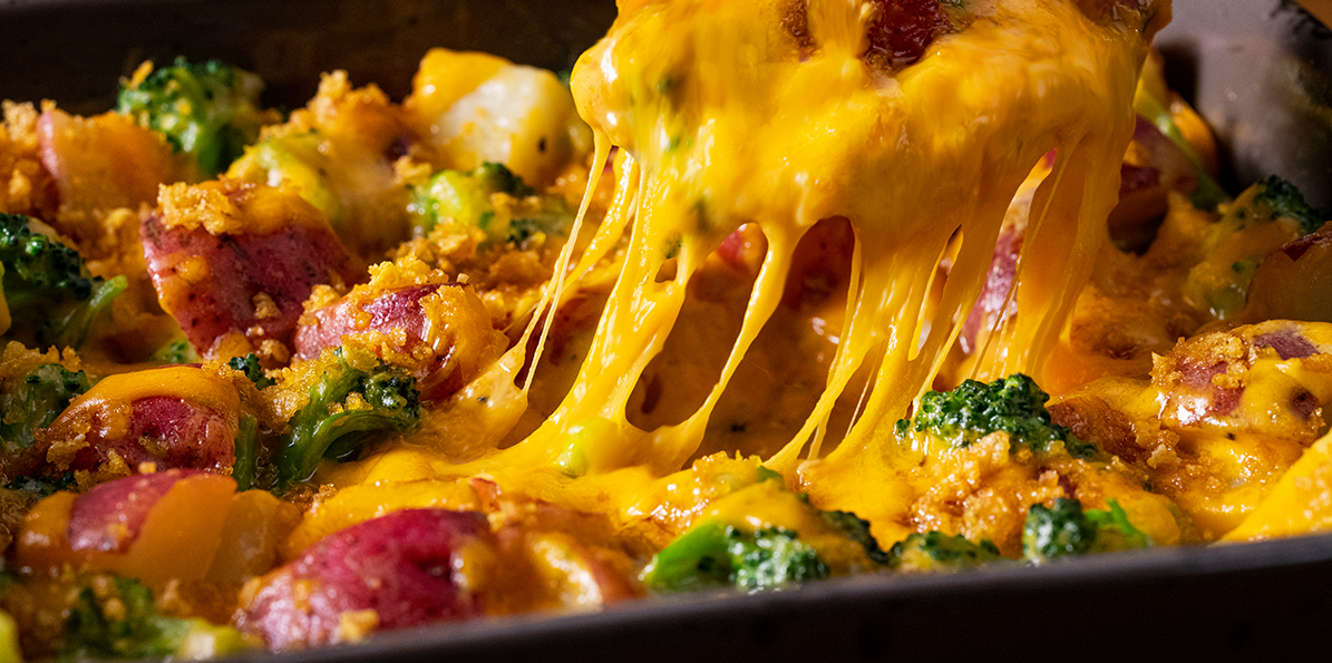 Extra Cheese Cheddar, Broccoli & Potato Bake