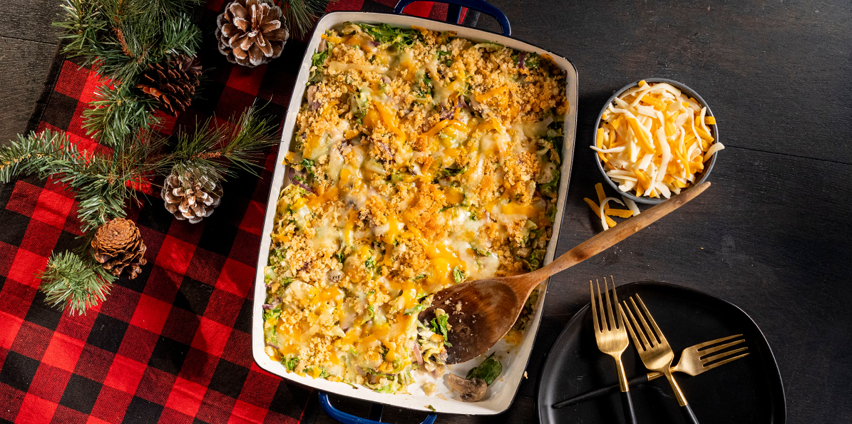 Shredded Brussels Sprout Casserole