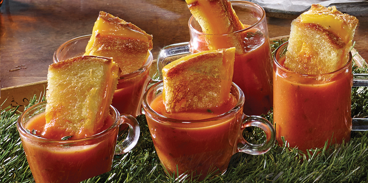 Grilled Cheese & Tomato Soup Shooters