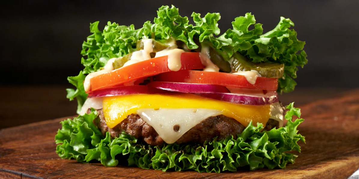 Lettuce Wrapped Cheeseburger