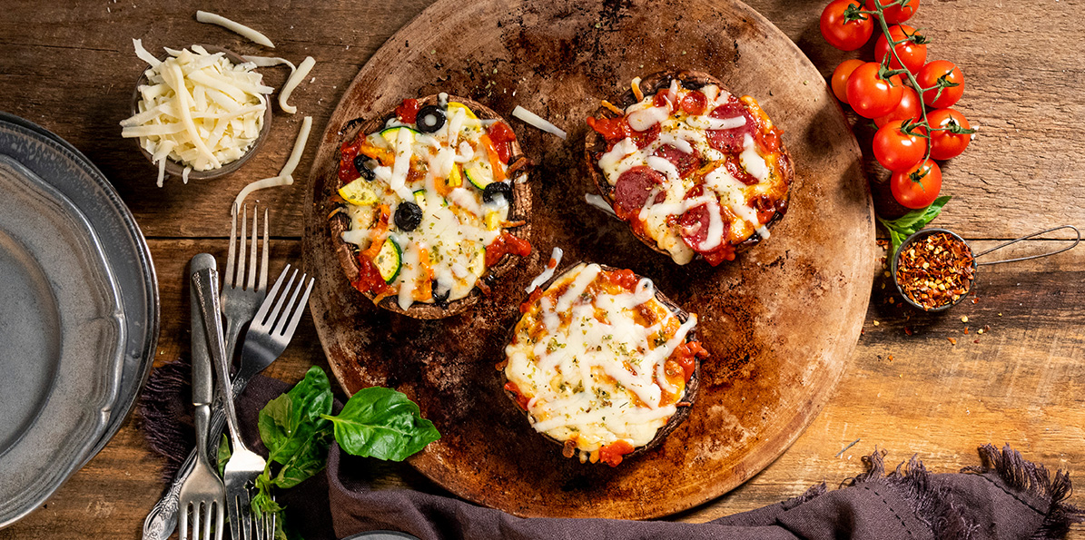 Portabella Mushroom Pizzas